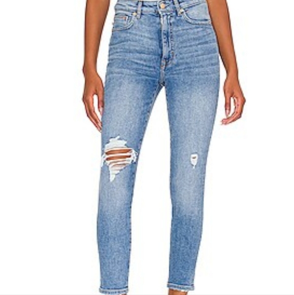 Lovers + Friends  Mason Ripped High Waist Skinny Jeans Sz 29 - Picture 3 of 10